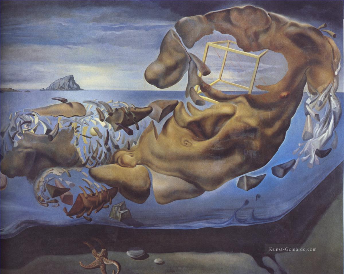 Nashornfigur von Phidias Illisos Salvador Dali Ölgemälde
